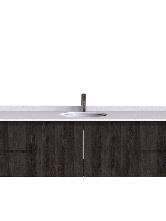 Mueble Vanitorio aereo simple de 170 cm M2-1708 / Espresso 1