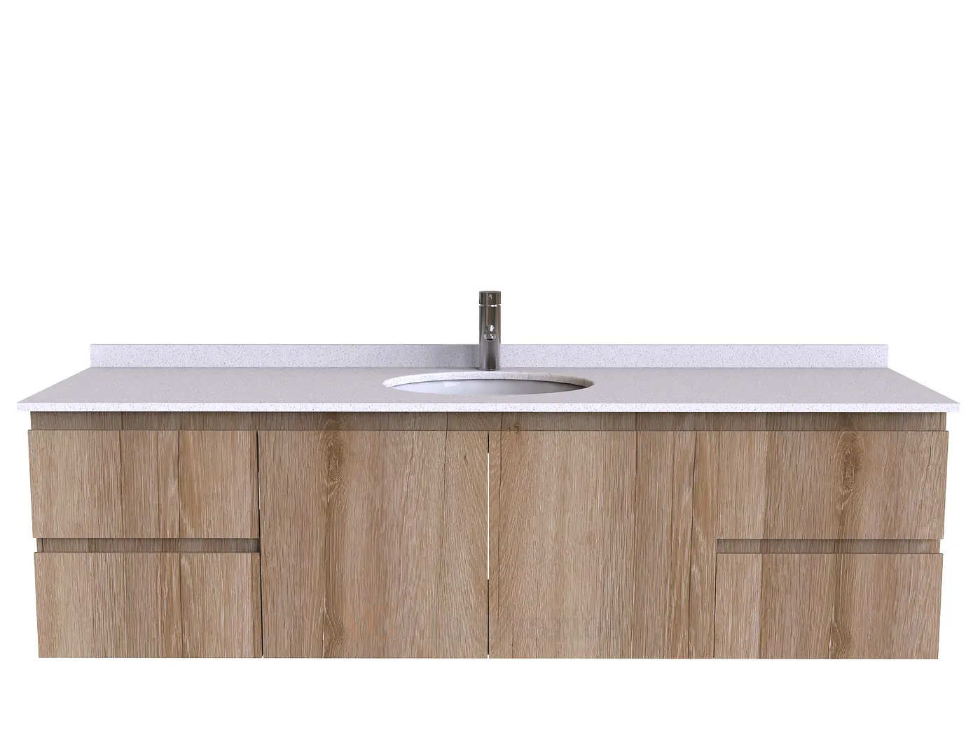 Mueble Vanitorio aereo simple de 170 cm M2-1708 / Cava 1