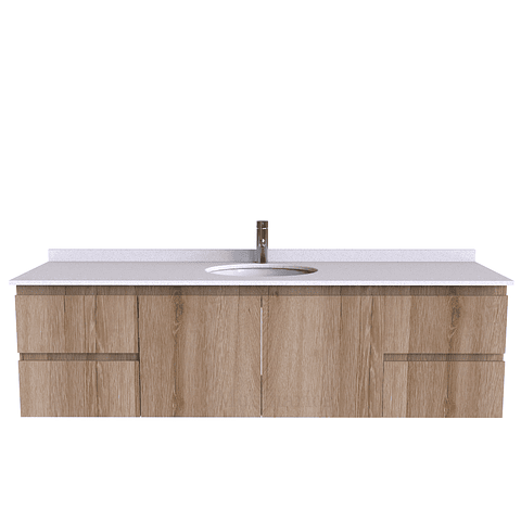 Mueble Vanitorio aereo simple de 170 cm M2-1708 / Cava