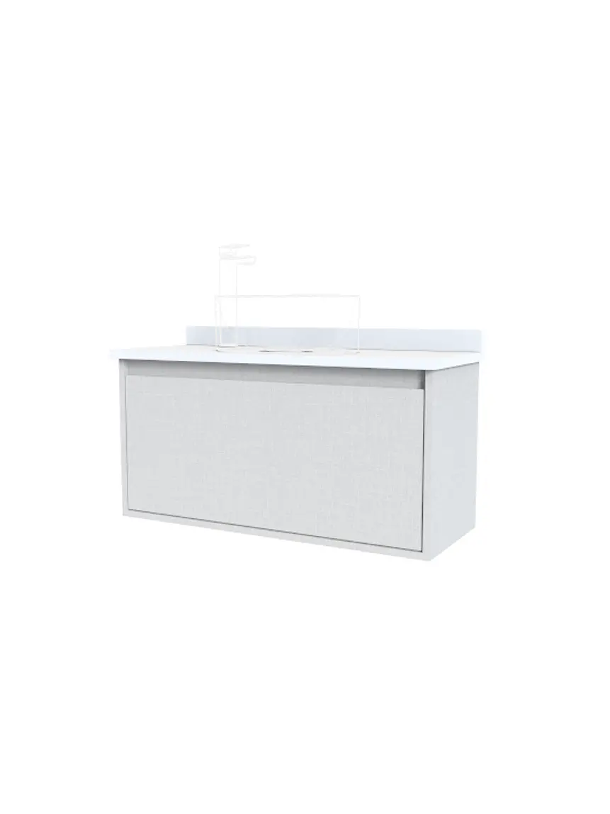 Mueble Vanitorio al piso para lavamanos sobre poner de 70 cm M1-700-SPP / Giorno 1