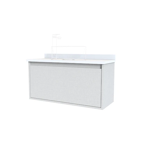 Mueble Vanitorio al piso para lavamanos sobre poner de 70 cm M1-700-SPP / Giorno