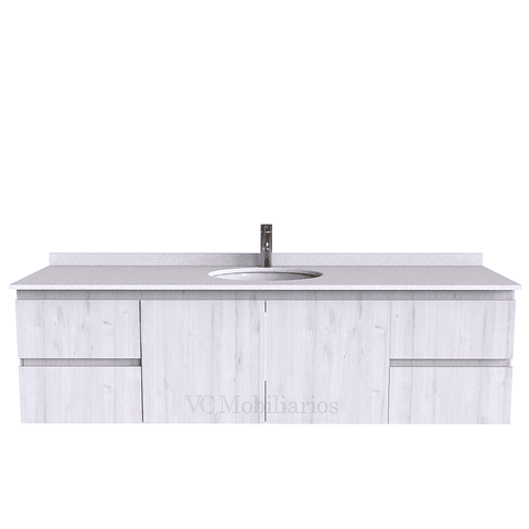 Mueble Vanitorio aereo simple de 170 cm M2-1708 / Alaska