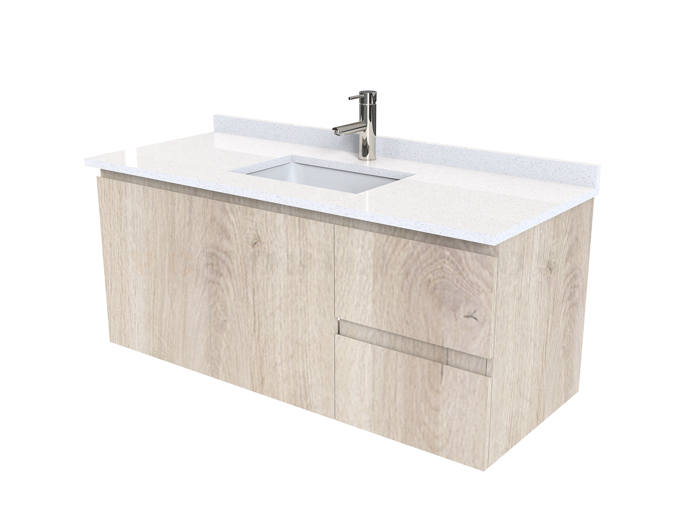 Mueble vanitorio aereo simple de 120cm  M2-1238-A / Jerez 1