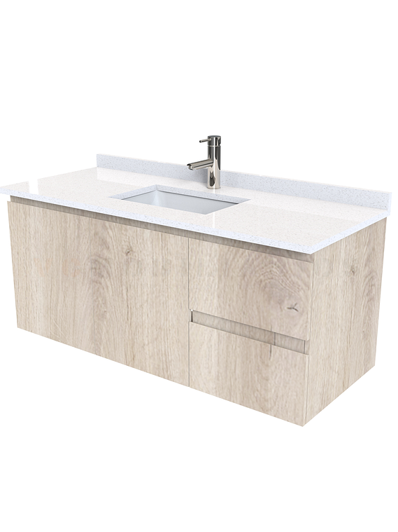 Mueble vanitorio aereo simple de 120cm  M2-1238-A / Jerez 1