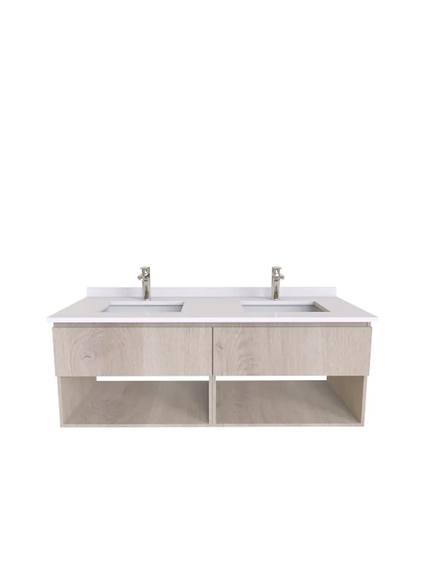 Mueble vanitorio Doble Aéreo  de 130 cm /  M9-1323 -DA / Jerez 1