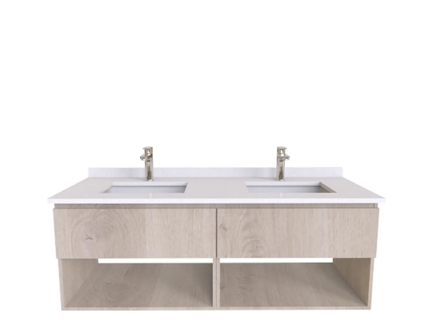 Mueble vanitorio Doble Aéreo  de 130 cm /  M9-1323 -DA / Jerez 1