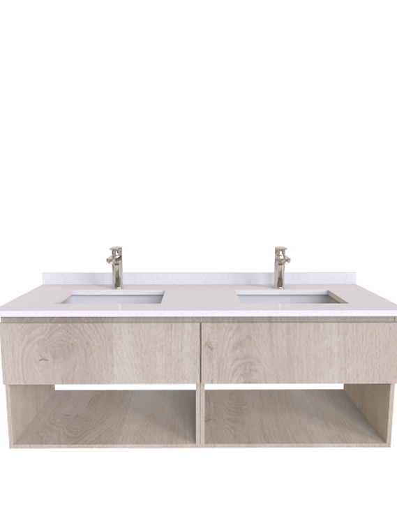 Mueble vanitorio Doble Aéreo  de 130 cm /  M9-1323 -DA / Jerez 1