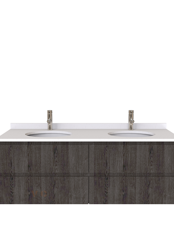 Mueble vanitorio Doble Aéreo  de 140 cm /  M5-1423 -DA / Espresso 1