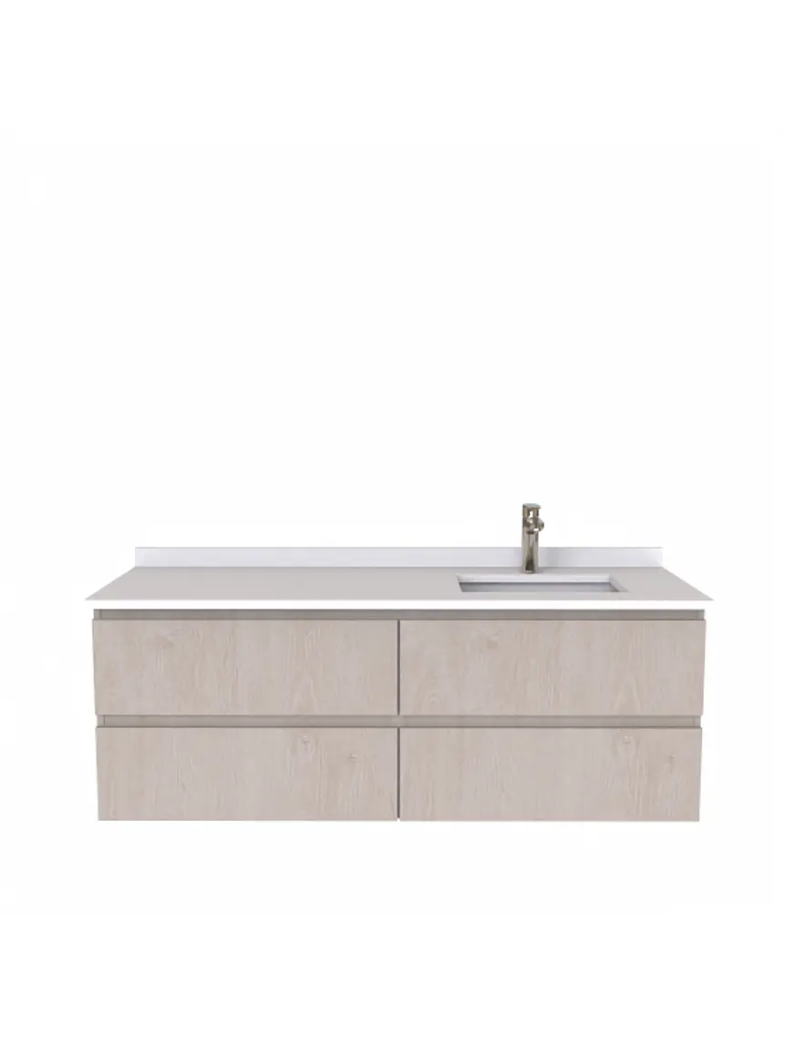 Mueble vanitorio Simple Aéreo  de 140 cm /  M5-1423 -A / Provenzal 1