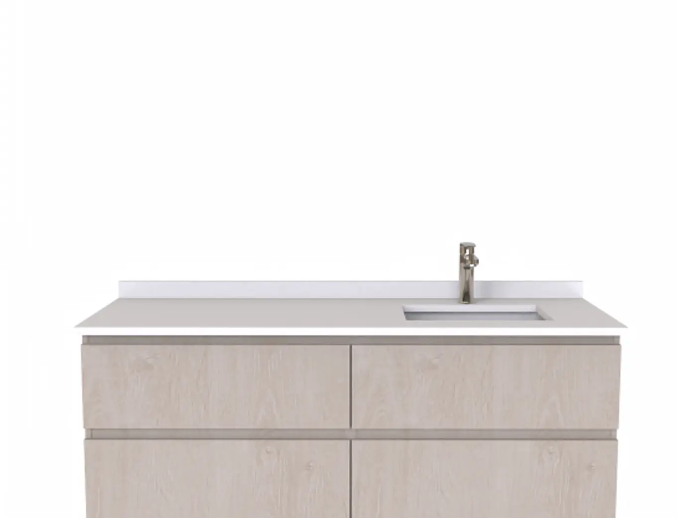 Mueble vanitorio Simple Aéreo  de 140 cm /  M5-1423 -A / Provenzal 1