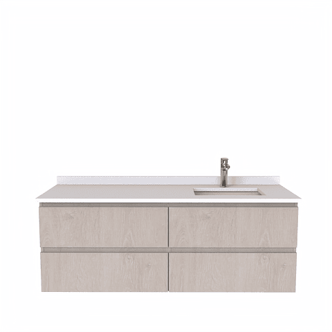 Mueble vanitorio Simple Aéreo  de 140 cm /  M5-1423 -A / Provenzal