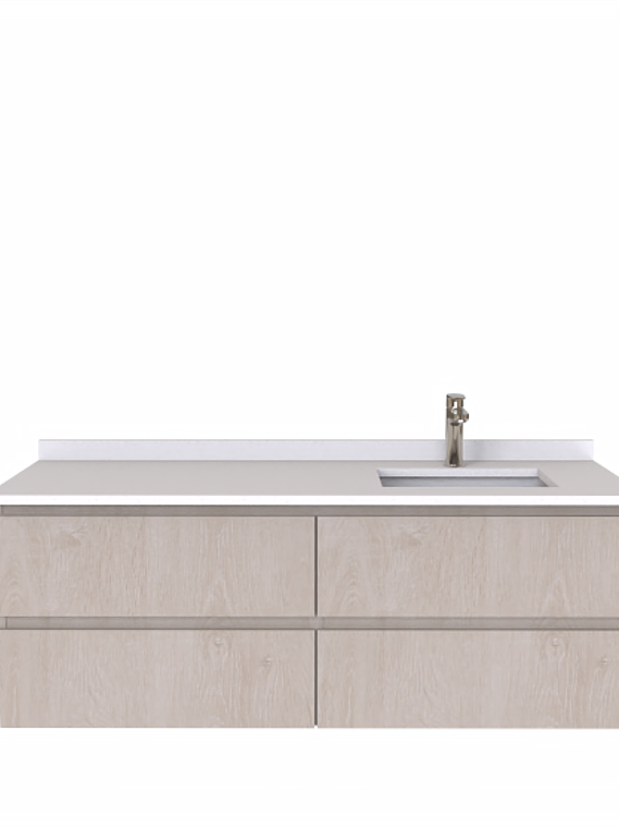 Mueble vanitorio Simple Aéreo  de 140 cm /  M5-1423 -A / Provenzal 1