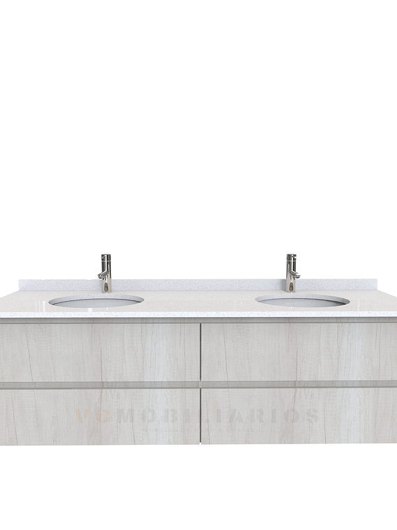 Mueble vanitorio Doble Aéreo  de 180 cm /  M4-1823 -DA / Toscana 1