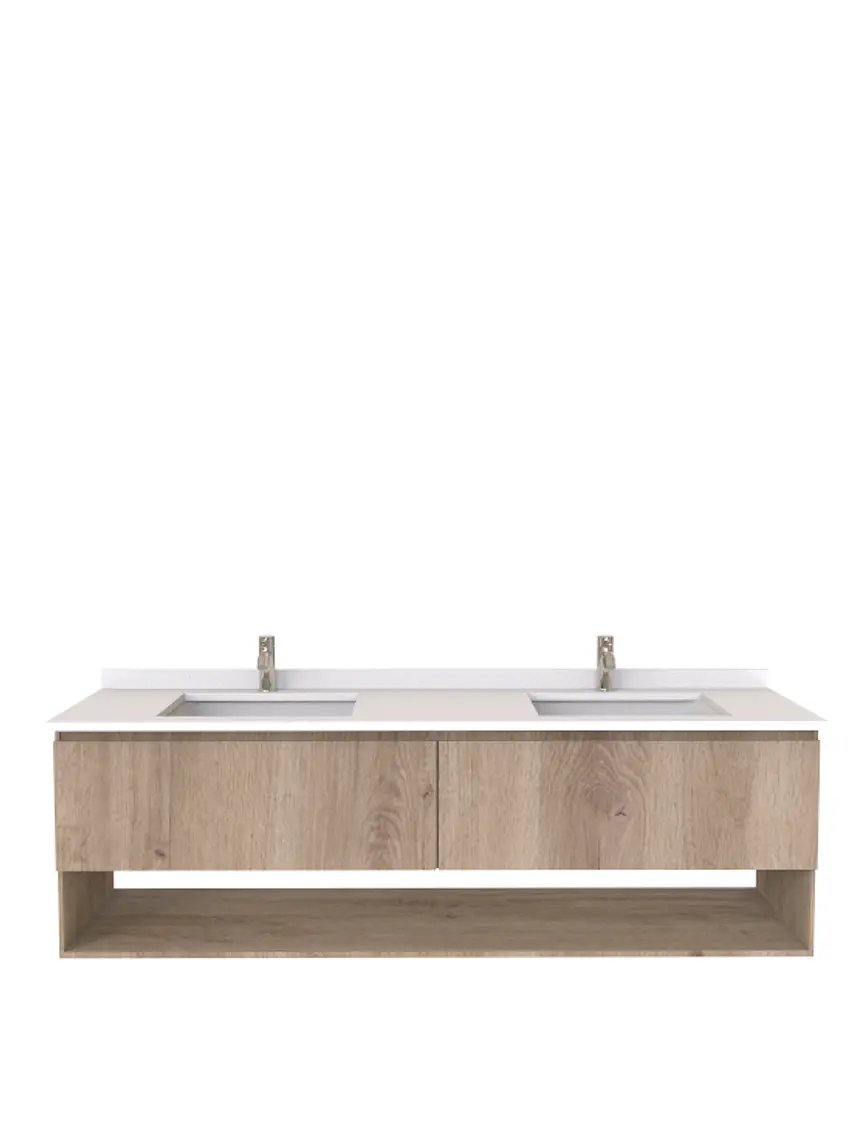Mueble vanitorio Doble Aéreo  de 150 cm /  M9-1538 -DA / jerez 1
