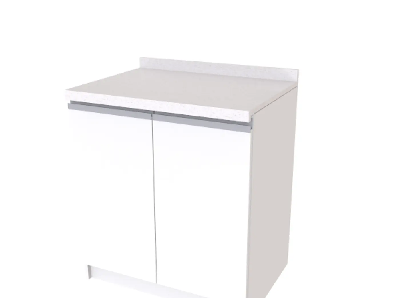 Mueble meson con cobierta de cuarzo M0-830 / Blanco 1