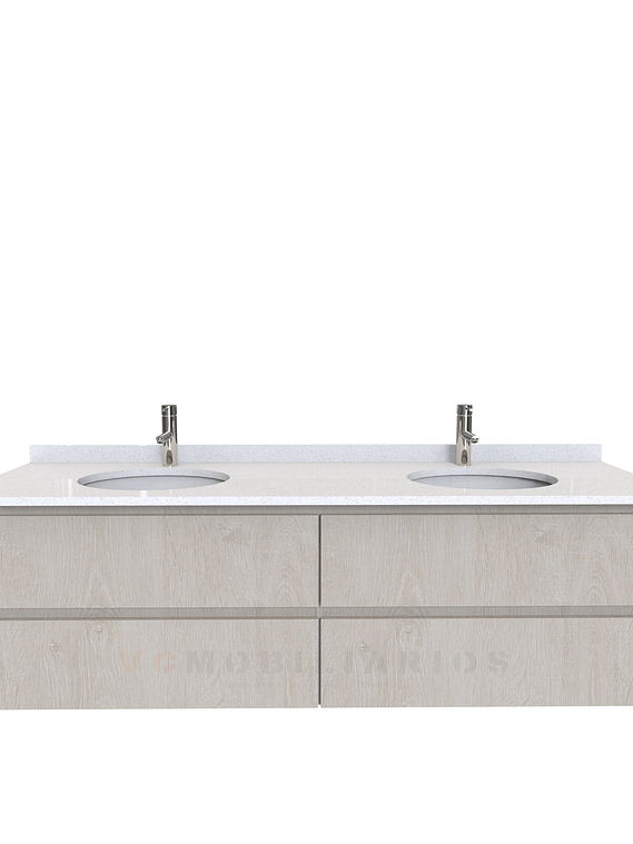 Mueble vanitorio Doble Aéreo  de 180 cm /  M4-1823 -DA / Provenzal 1