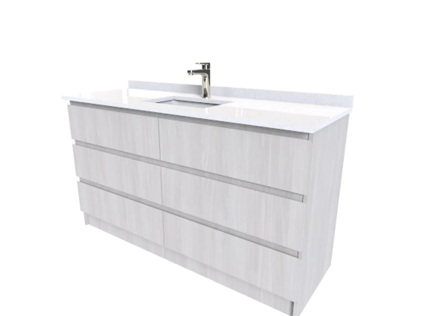 Mueble Vanitorio simple para cubiertas sobreponer M6-1420 / Color a elegir 1