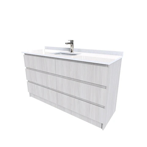 Mueble Vanitorio simple para cubiertas sobreponer M6-1420 / Color a elegir