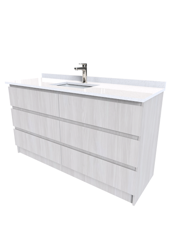 Mueble Vanitorio simple para cubiertas sobreponer M6-1420 / Color a elegir 1