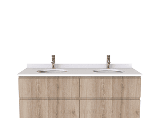 Mueble  para vanitorio Doble Aéreo  de 140 cm /  M5-1423 -DA / Cava (solo mueble)