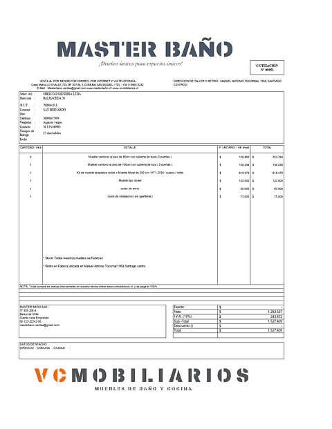 Cotizacion VC-000951