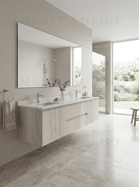 Mueble vanitorio Doble Aéreo  de 190 cm /  M2-1928 -DA / Toscana