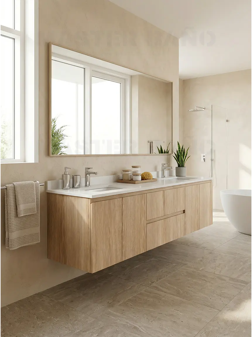 Mueble vanitorio Doble Aéreo  de 190 cm /  M2-1928 -DA / Cava 1