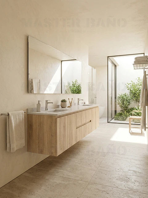 Mueble vanitorio Doble Aéreo  de 190 cm /  M2-1928 -DA / Jerez