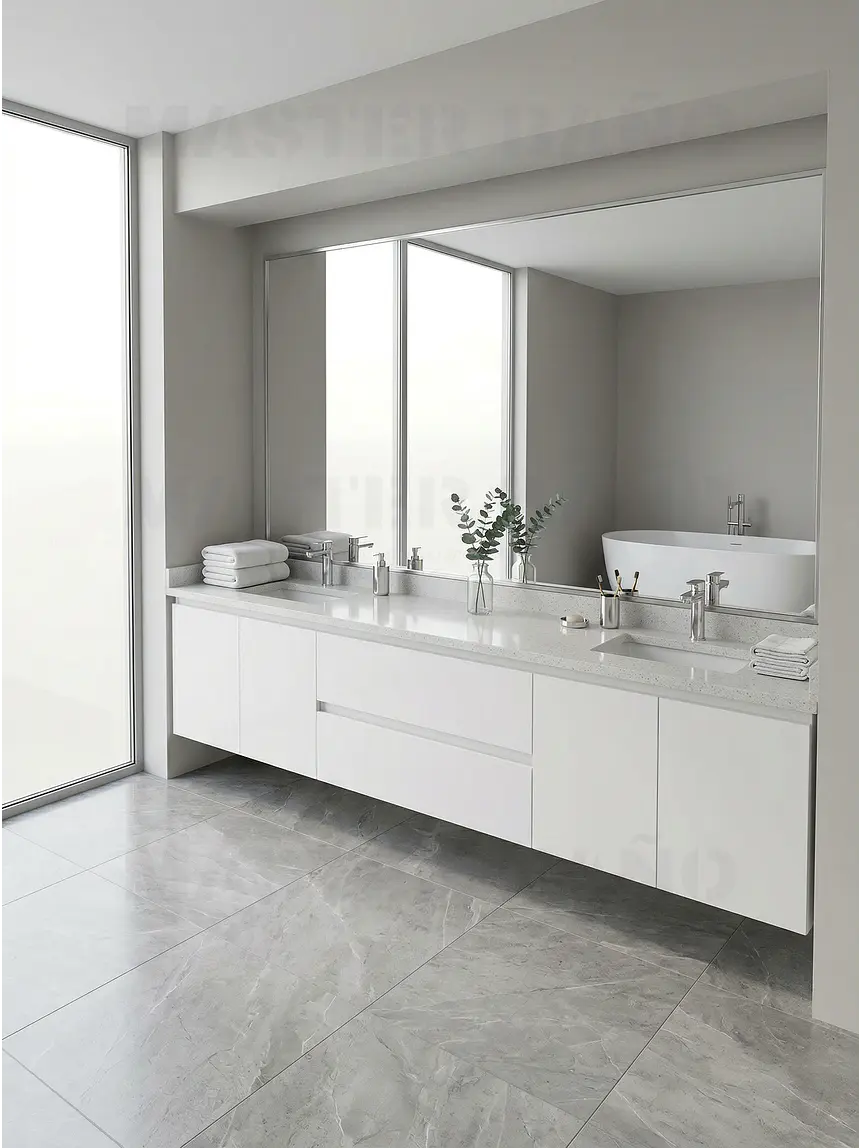Mueble vanitorio Doble Aéreo  de 200 cm /  M2-2028 -DA / Blanco 1