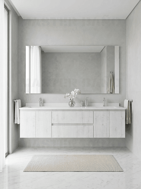 Mueble vanitorio Doble Aéreo  de 200 cm /  M2-2028 -DA / Alaska