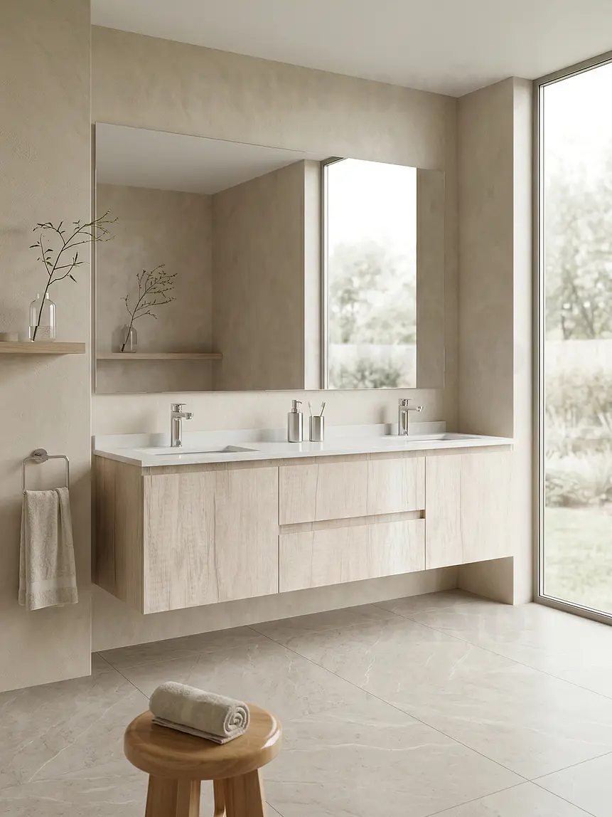 Mueble vanitorio Doble Aéreo  de 180 cm /  M2-1823 -DA / Toscana 1