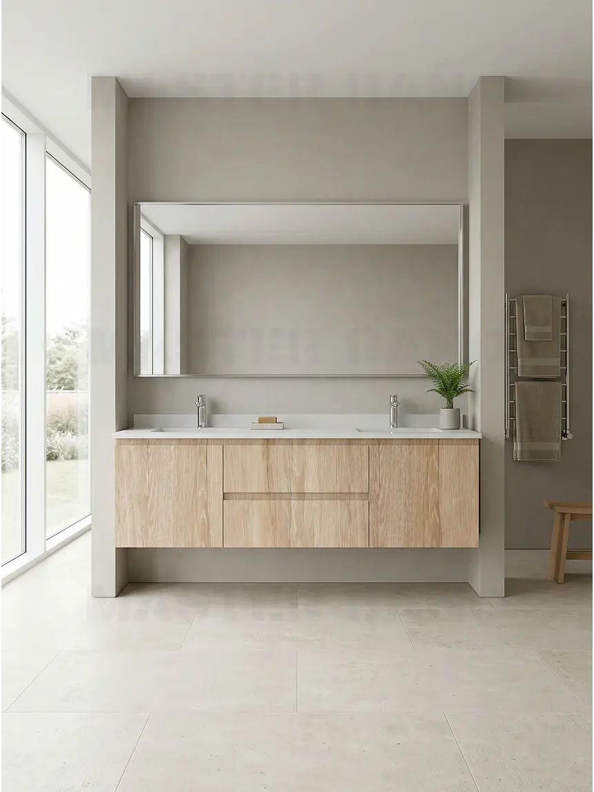 Mueble vanitorio Doble Aéreo  de 180 cm /  M2-1823 -DA / Cava 1