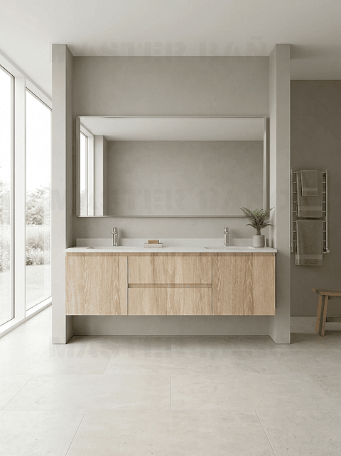 Mueble vanitorio Doble Aéreo  de 180 cm /  M2-1823 -DA / Cava