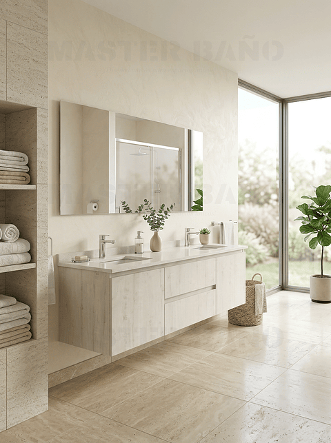 Mueble vanitorio Doble Aéreo  de 180 cm /  M2-1823 -DA / Alaska