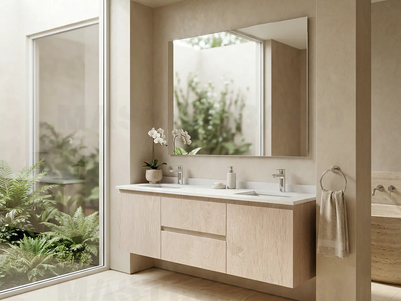 Mueble vanitorio Doble Aéreo  de 170 cm /  M2-1723 -DA / Provenzal 1