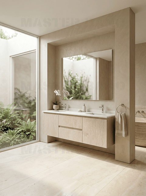 Mueble vanitorio Doble Aéreo  de 170 cm /  M2-1723 -DA / Provenzal