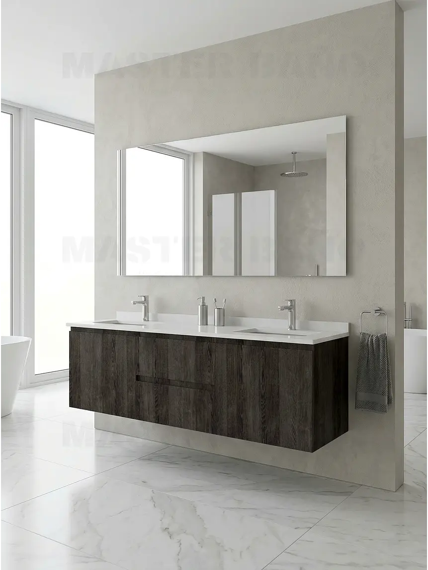 Mueble vanitorio Doble Aéreo  de 150 cm /  M2-1523 -DA / Espresso 1