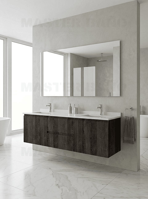 Mueble vanitorio Doble Aéreo  de 150 cm /  M2-1523 -DA / Espresso