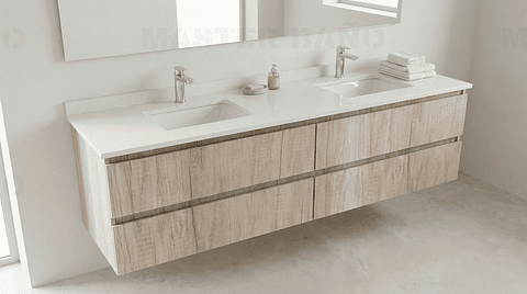 Mueble vanitorio Doble Aéreo  de 170 cm /  M5-1723 -DA / Toscana