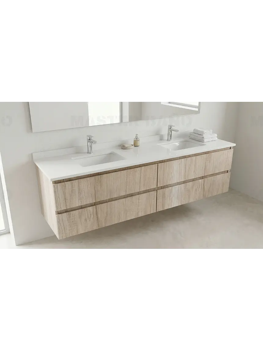 Mueble vanitorio Doble Aéreo  de 170 cm /  M4-1723 -DA / Toscana 1