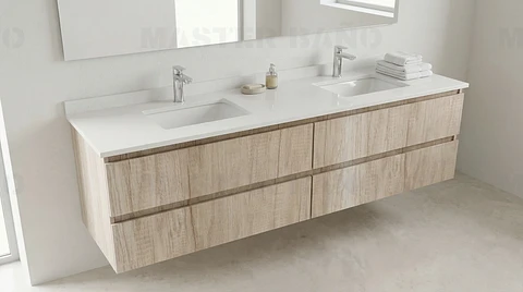 Mueble vanitorio Doble Aéreo  de 170 cm /  M4-1723 -DA / Toscana