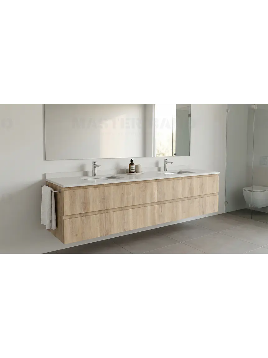 Mueble vanitorio Doble Aéreo  de 180 cm /  M4-1823 -DA / Jerez 1