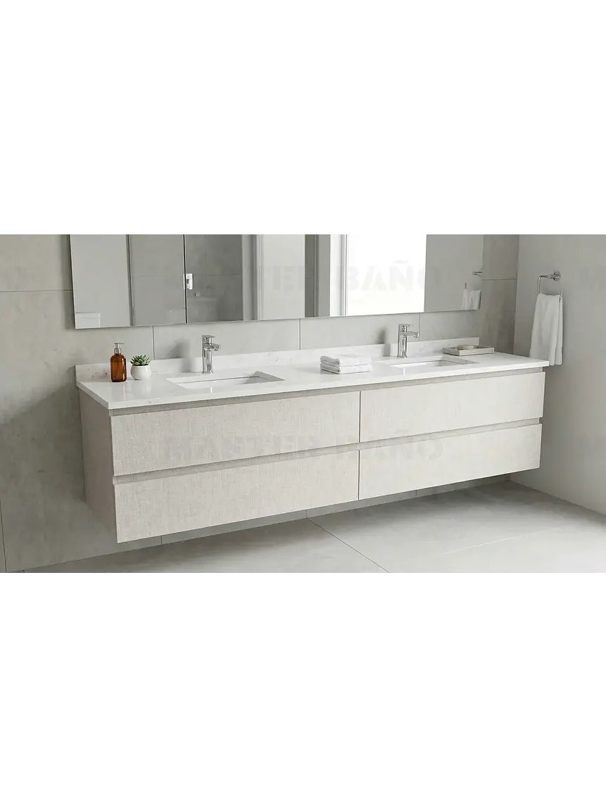 Mueble vanitorio Doble Aéreo  de 180 cm /  M4-1823 -DA / Giorno 1