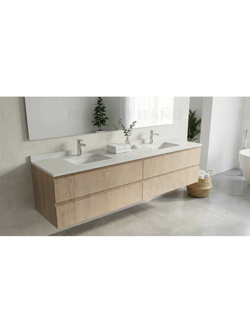 Mueble vanitorio Doble Aéreo  de 180 cm /  M4-1823 -DA / Provenzal 1