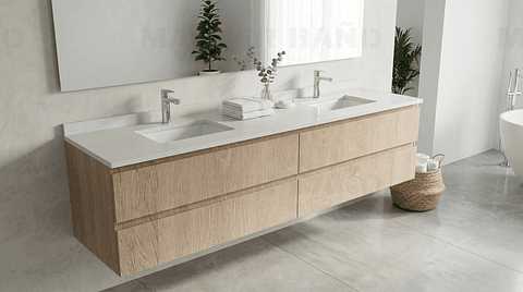 Mueble vanitorio Doble Aéreo  de 180 cm /  M4-1823 -DA / Provenzal