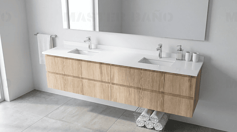 Mueble vanitorio Doble Aéreo  de 180 cm /  M4-1823 -DA / Cava 