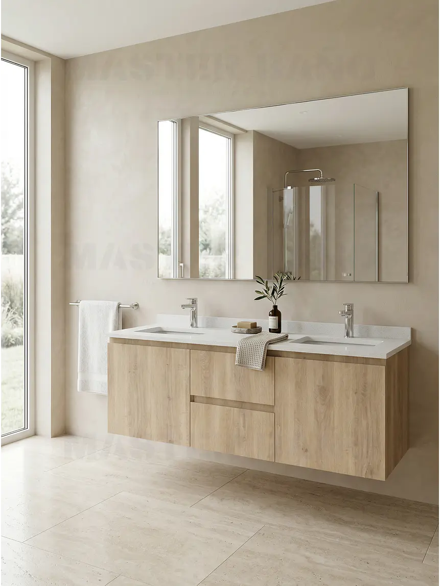 Mueble vanitorio Doble Aéreo  de 140 cm /  M2-1428 -DA / Jerez 1