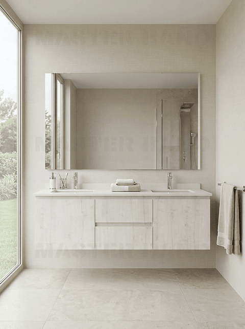 Mueble vanitorio Doble Aéreo  de 140 cm /  M2-1423 -DA / Alaska