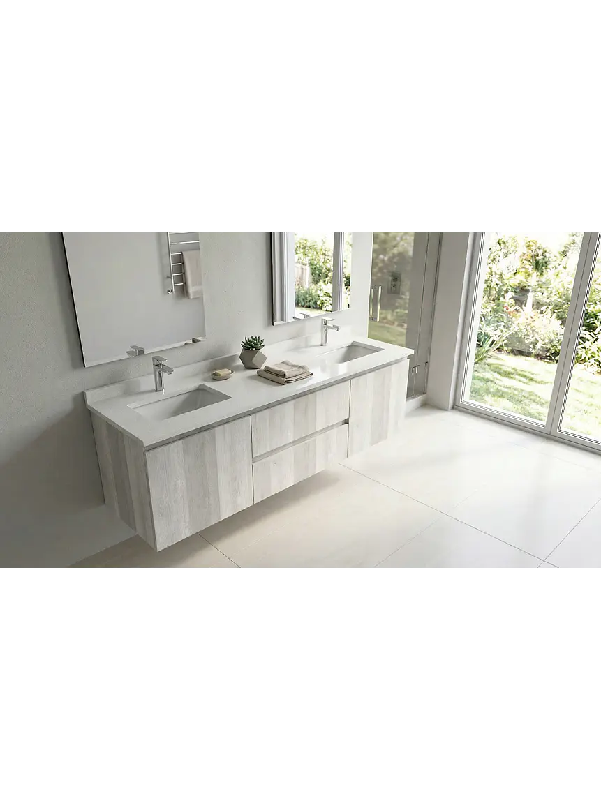 Mueble vanitorio Doble Aéreo  de 140 cm /  M2-1423 -DA / Legno 1