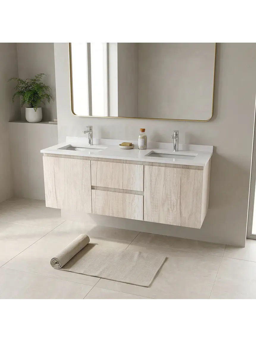 Mueble vanitorio Doble Aéreo  de 120 cm /  M2-1223 -DA / Toscana 1